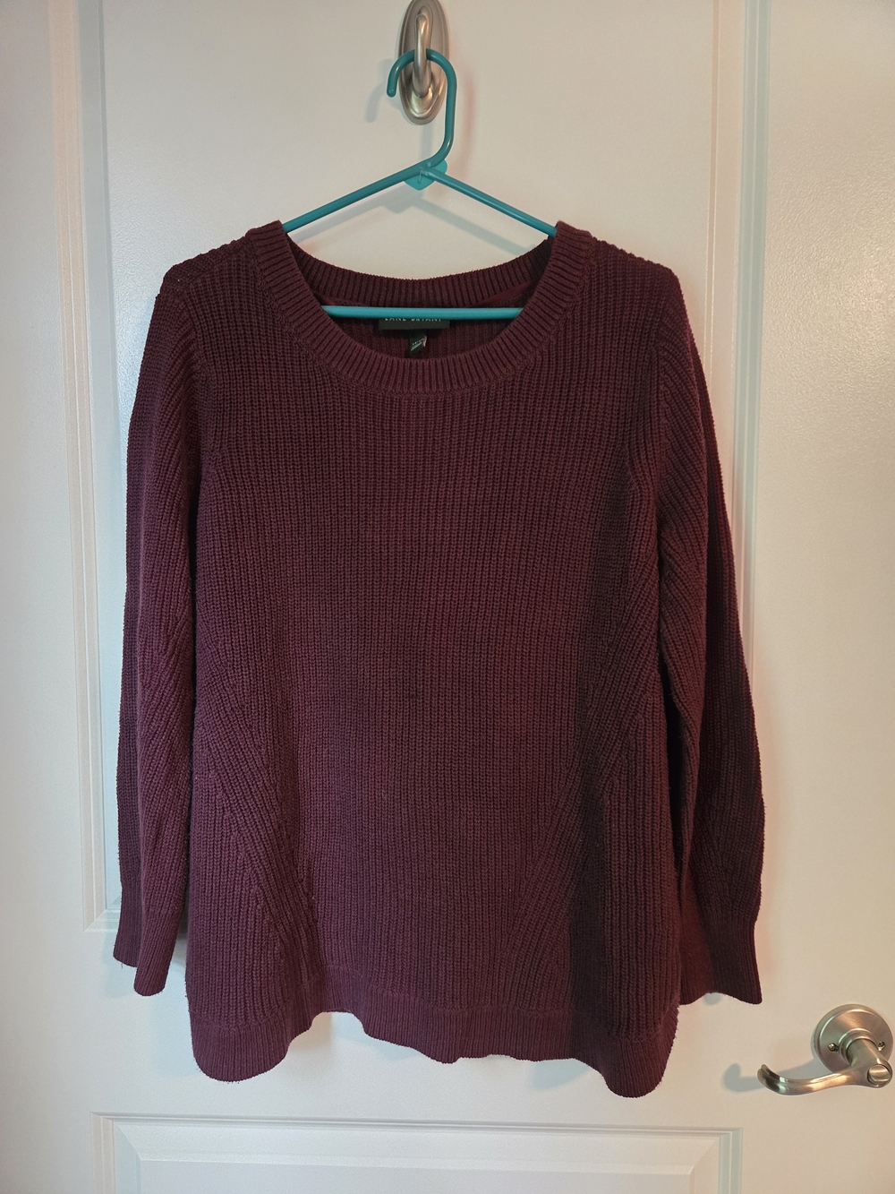 Lane Bryant Maroon Crewneck Sweater